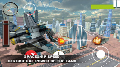 Futuristic Robot Fly Tank screenshot 2