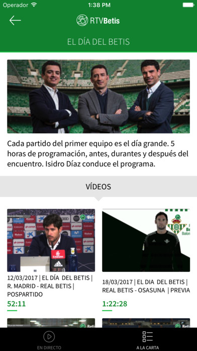 RTV Betis - App Oficial screenshot 2