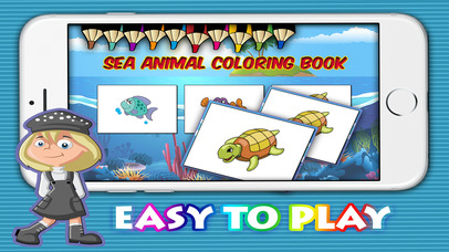 Sea animal children coloring book : Best 24 pages screenshot 2