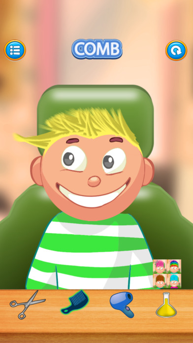 Child game / hair cut (Yellow) screenshot 3