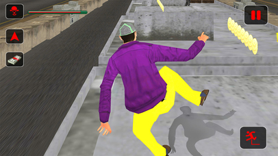 Crazy Killer Clown - City Rooftop Crime Escape 3D screenshot 2