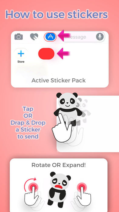 Fantastic Panda Emojis screenshot 3