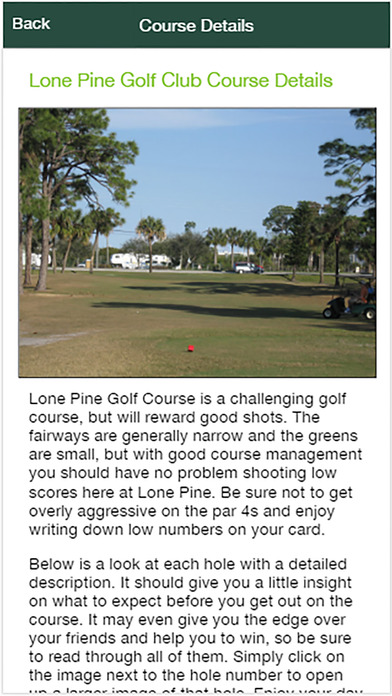 Lone Pine Golf Club screenshot 2