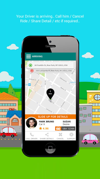 Cubetaxi Passenger App  v3 screenshot 4