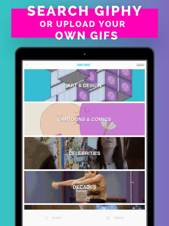 Screenshots of Gifx – Best Gif Editor To Make Art for iPad