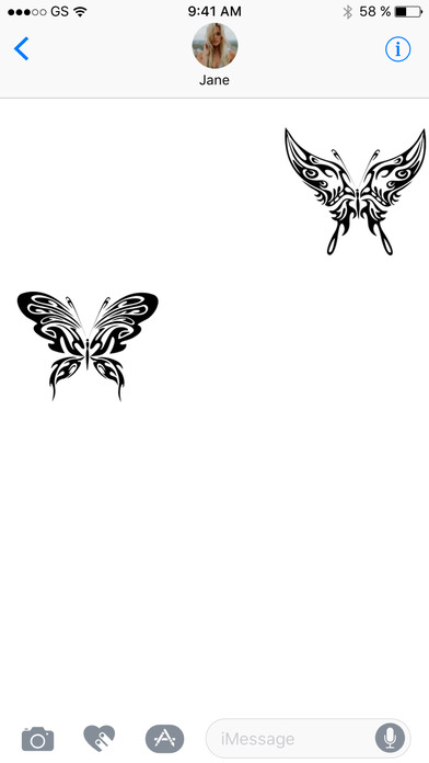 Abstract Butterflies Sticker Pack screenshot 3