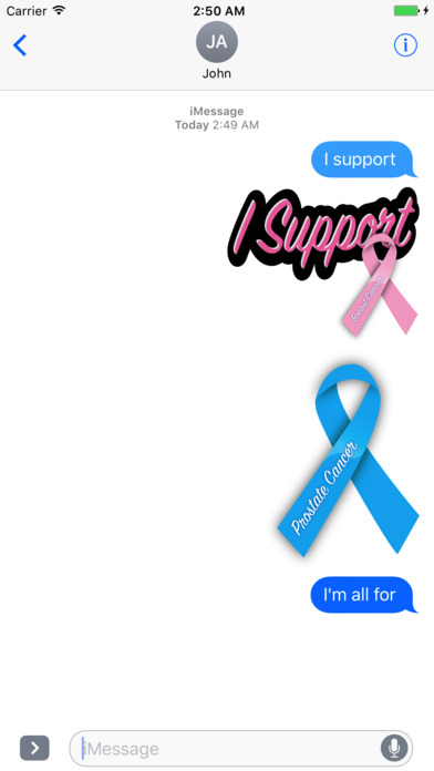 Cancer Awareness Stickers screenshot 2
