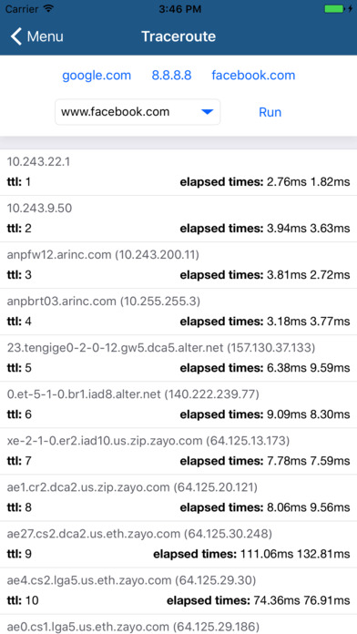 ARINCDirect Network Analyzer screenshot 4