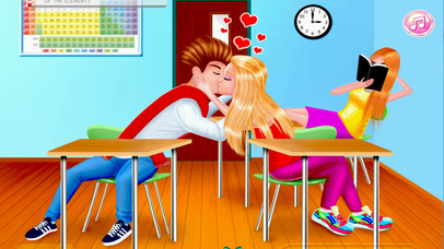 Valentine Day School Romantic Kiss screenshot 2