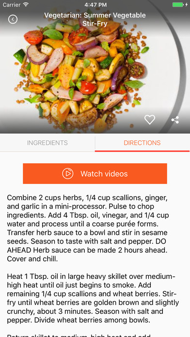 175 Vegetarian recipes cookbook & cooking videos screenshot 3