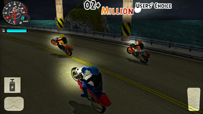 Hill Bike Driving : Night free Racing Game screenshot 4