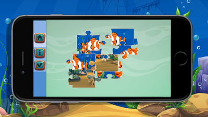 Sea animals jigsaw puzzle games for kids screenshot 3