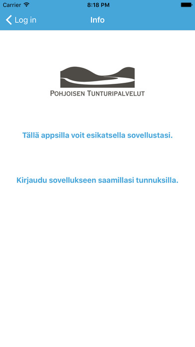 Tunturipalvelut Previewing App screenshot 2