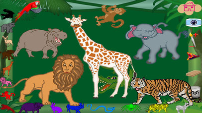 Paint Wild Animals Coloring Pages screenshot 2
