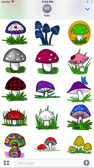 Mushrooms Sticker Pack screenshot 2