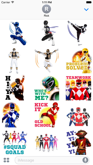 Power Rangers Mighty Morphin Stickers screenshot 3