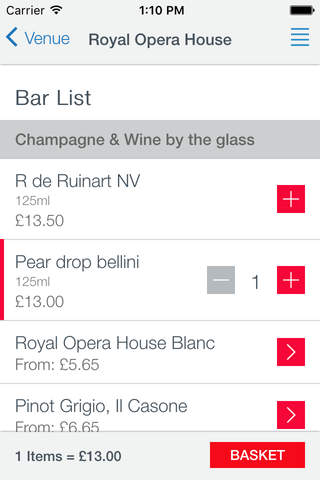Royal Opera House Bars screenshot 2