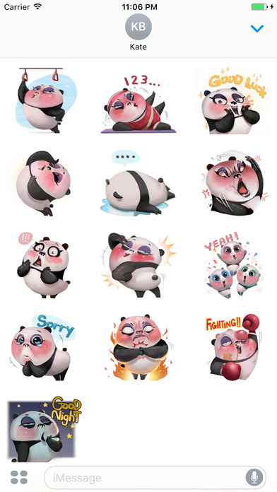 Sexiest Panda Sticker screenshot 3