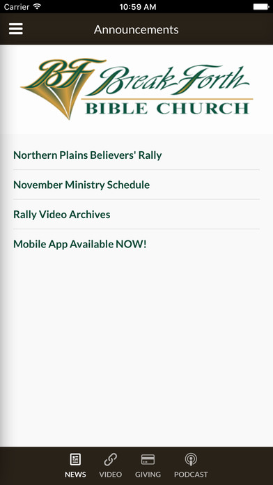 Break Forth Bible Church of Glendive, MT screenshot 3