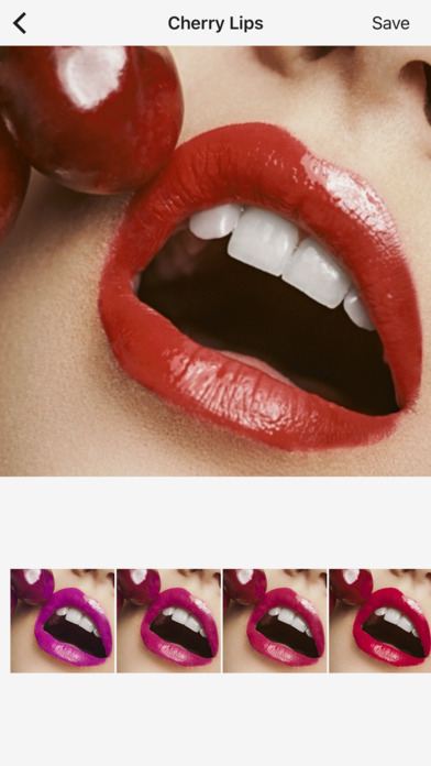 Cherry Lips - Change your lips color. Easy filter. screenshot 3