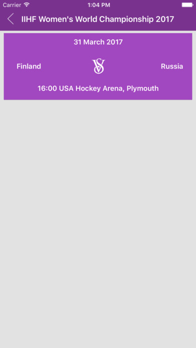 Schedule of IIHF Womens World Champ 2017 screenshot 3