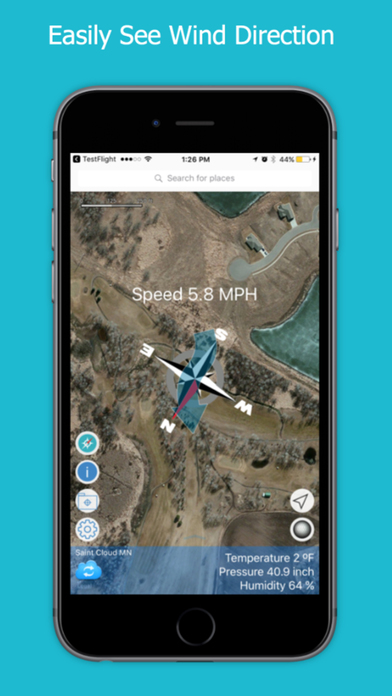 Golf GPS Wind Finder for Golfing -GOLF WEATHER APP screenshot 2