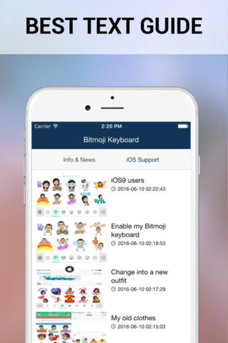 Guide for Bitmoji Keyboard - Your Avatar Emoji screenshot 2