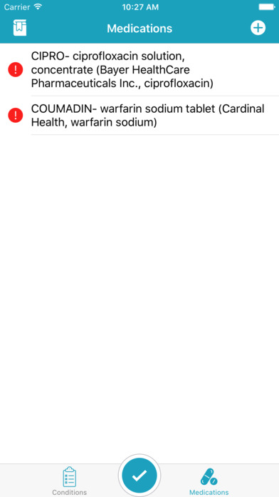 Black Box Warning / Disease Drug Interaction screenshot 4