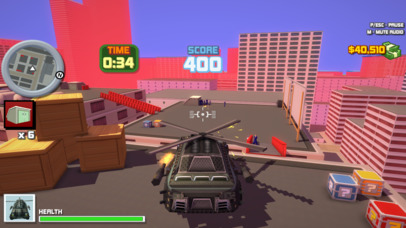 Shooting Flying Car : Helicopter Car Shooting screenshot 4