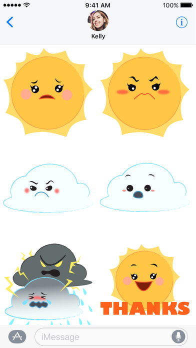 Mr. & Mrs. Sunshine Emoji screenshot 2