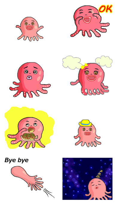Animated Octopus Stickers! screenshot 3