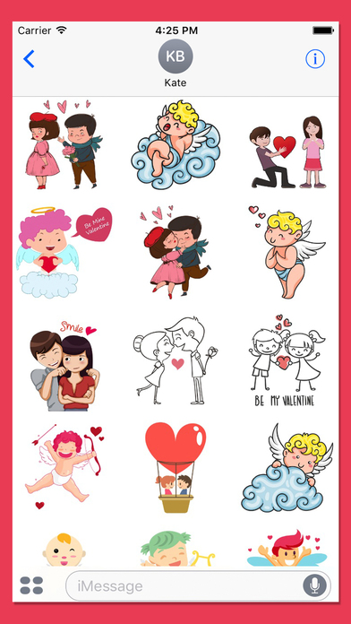 Love Stickers for iMessage! screenshot 2