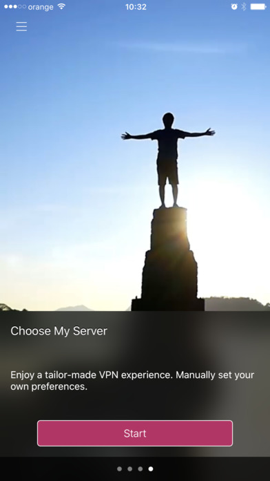 Screenshots of CyberGhost VPN for iPhone