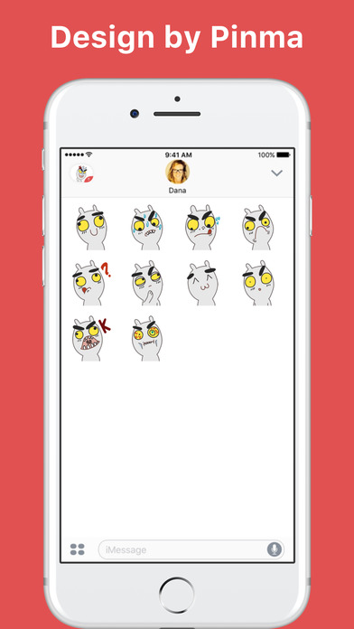 Crazy Bunny stickers by Pinma screenshot 2