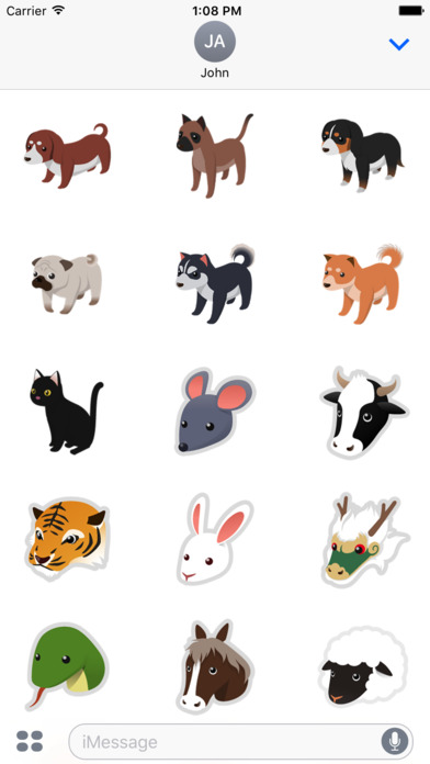 Decoration & Animals Stickers screenshot 2
