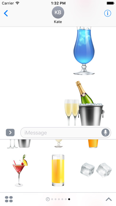 Cocktails Top Stickers for iMessage screenshot 3