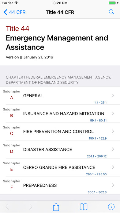 44 CFR - Emergency Management And Assistance (Law) App Download ...