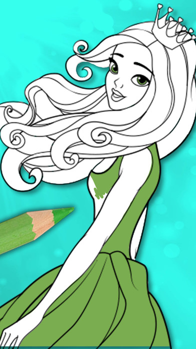 Princess coloring pages for kids – Pro screenshot 3