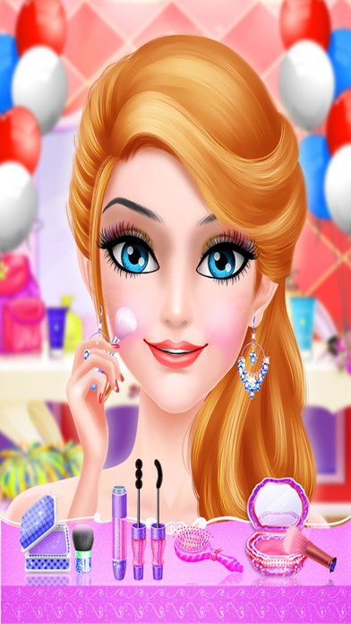 pink princess makeover games for girls screenshot 3