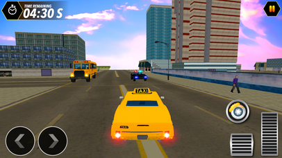 Mad Taxi Parking Driving - Busy Traffic Racer 2017 screenshot 4