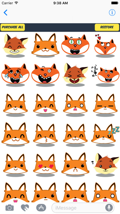 Fox Sticker Pack - Cute Fox Emojis Super Set screenshot 3