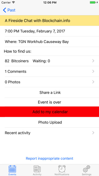 Bitcoin HK Meetup App screenshot 3