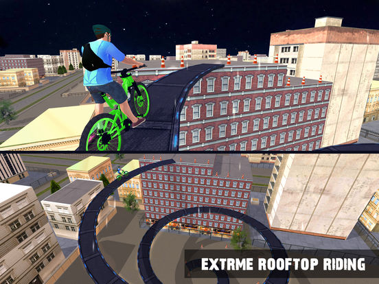 Скачать Rooftop Bicycle Stunts Simulator 2017