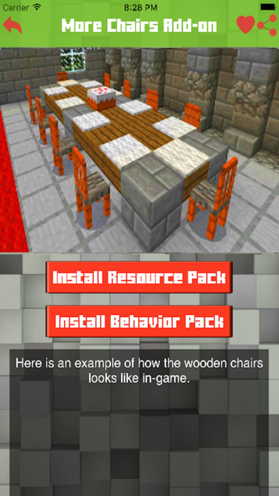 Furniture Addons for Minecraft PE Pocket Edition . screenshot 3