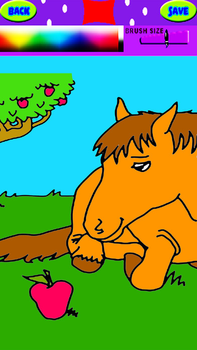 Coloring Page Horse Games For Kids Version screenshot 2
