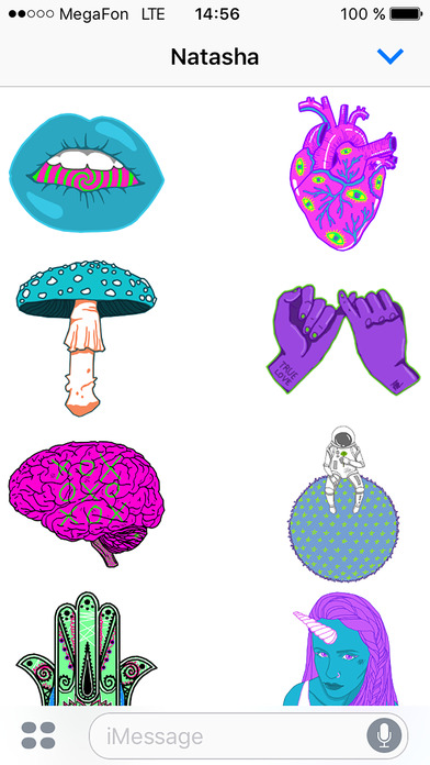 Psychedelic stickers screenshot 3