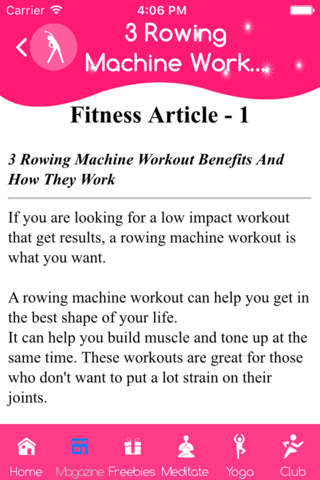 Bodybuilding fitness program screenshot 3