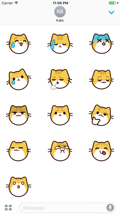 Moses The Cute Cat Sticker Faces screenshot 3