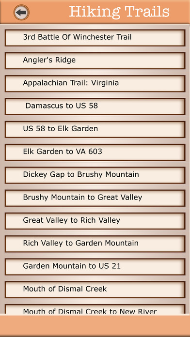 Virginia Campgrounds & Hiking Trails Offline Guide screenshot 3