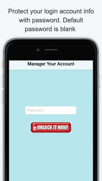 Password Manager 1.0 Pro - keep your password safe screenshot 3